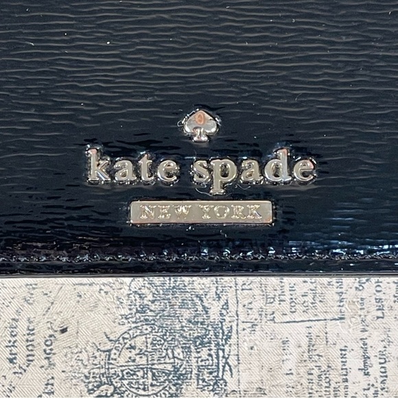 Kate spade New York black patent leather bifold wallet - Picture 12 of 13